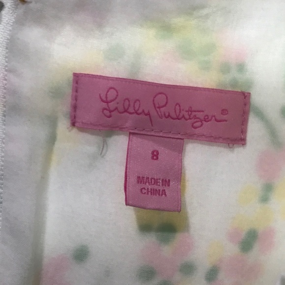 LILLY PULITZER VINTAGE GRASSHOPPERS AND HOLLYHOCKS - Picture 6 of 8